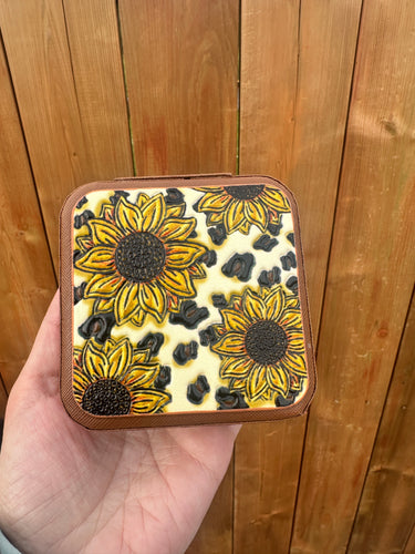 Sunflower Jewelry Travel Case